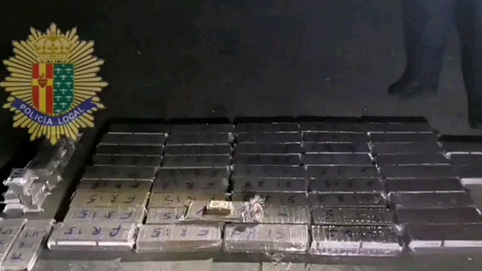 Tres detenidos en un 'vuelco' de hachís en el interior de una nave de Getafe