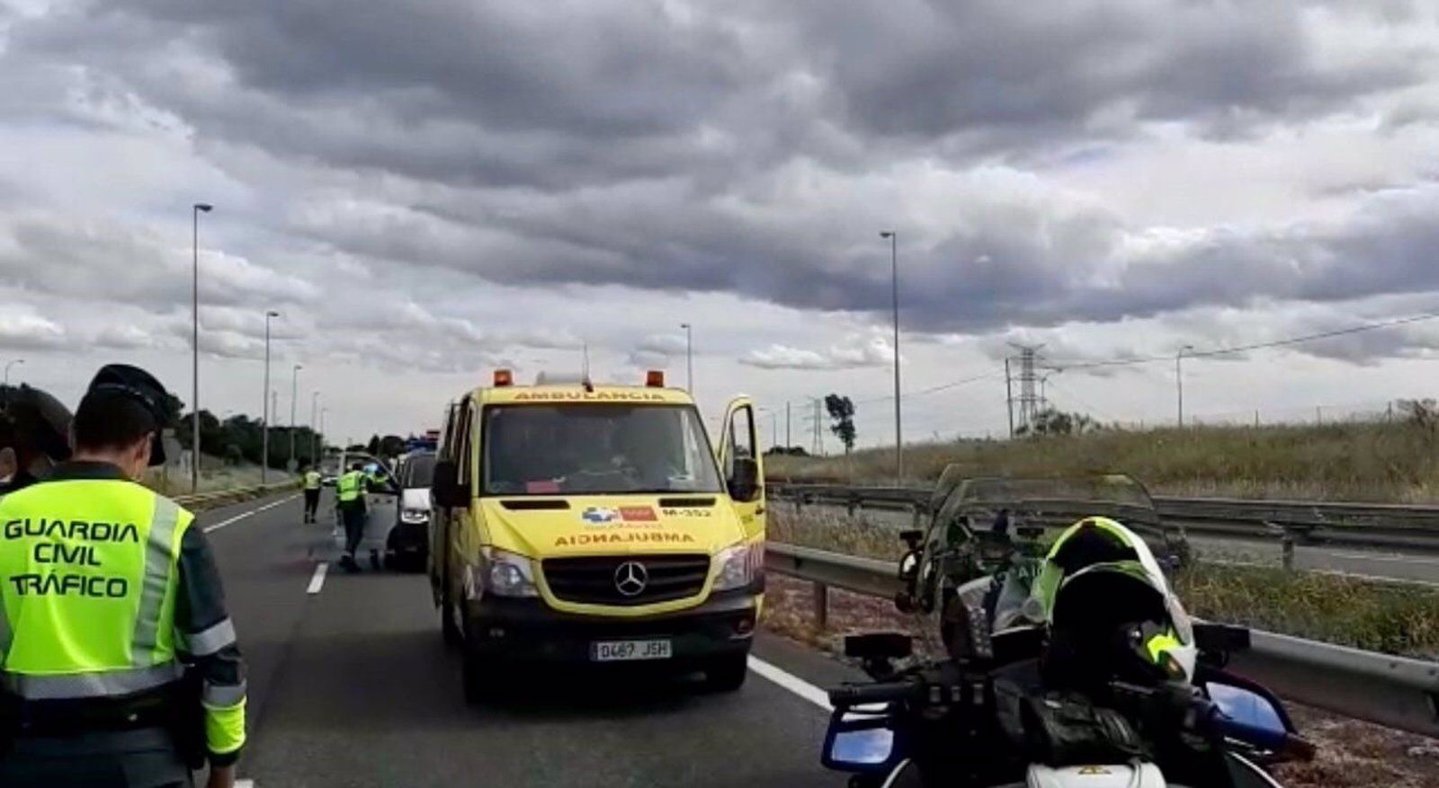 Muere un motorista de 54 años tras salirse de la carretera M-607 a la altura de Tres Cantos