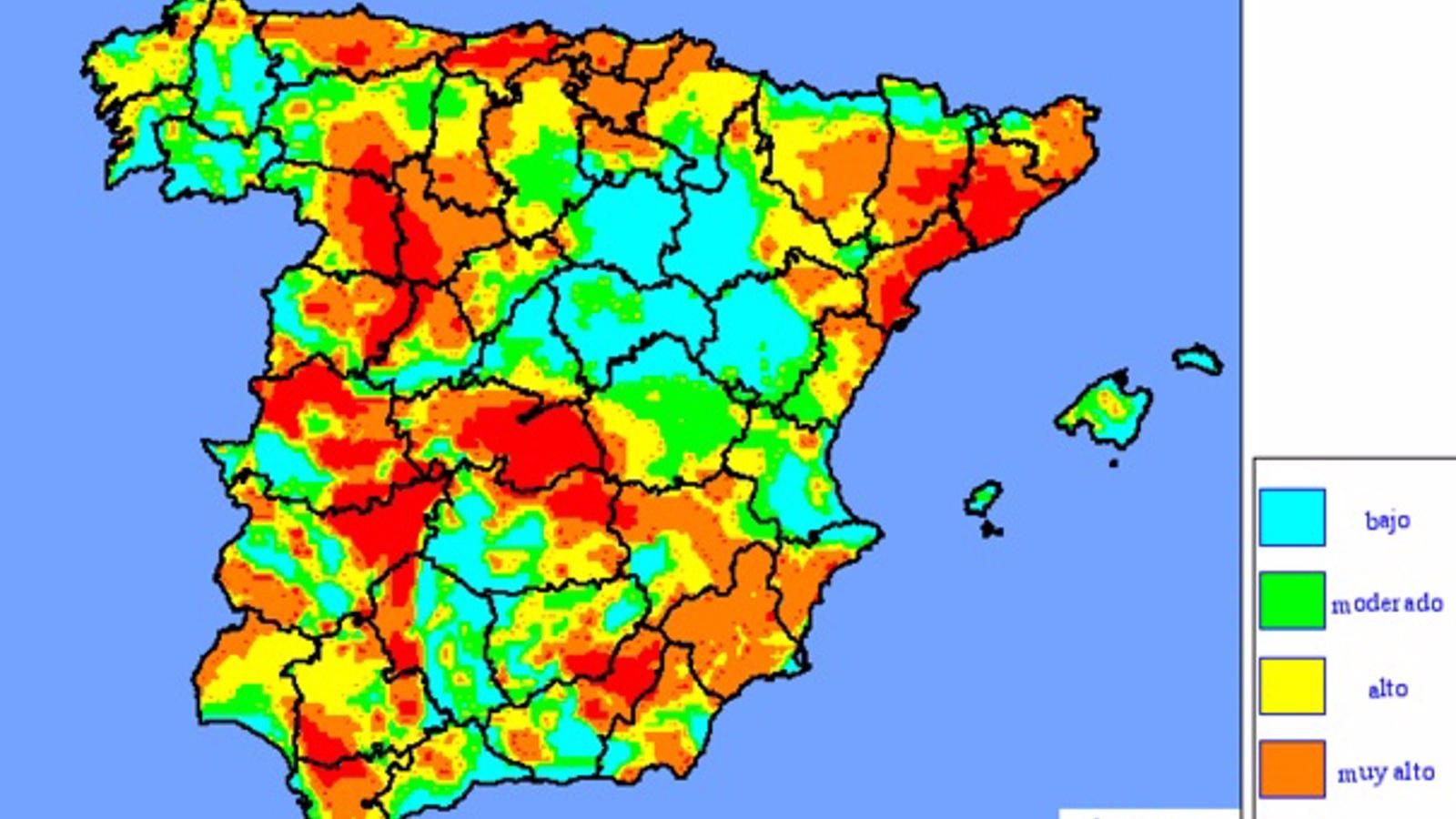 La zona sur de la región ya se encuentra en riesgo alto de incendios