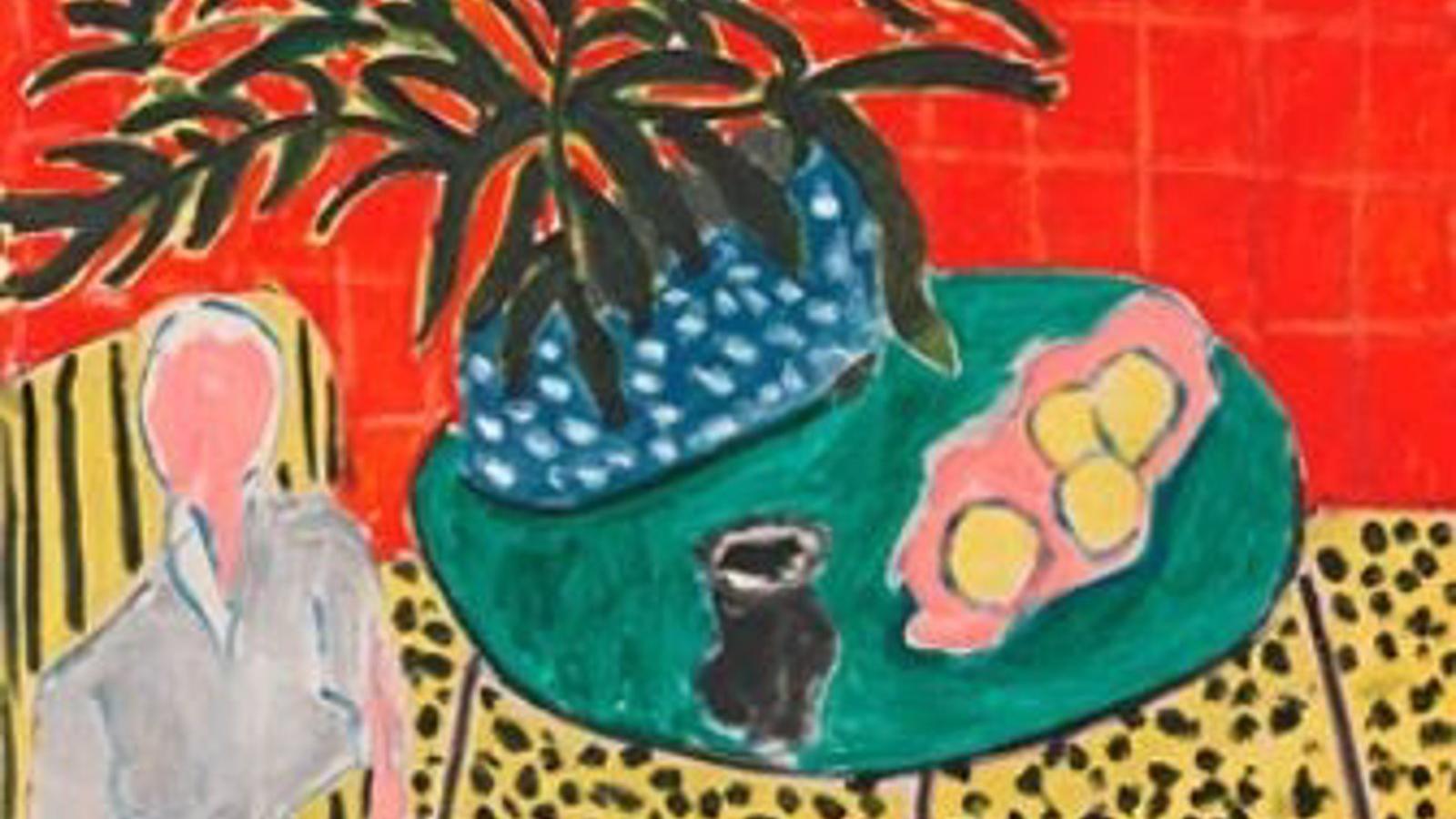 El Museo Lázaro Galdiano exhibe desde este martes la obra 'Interior con helecho negro' de Matisse