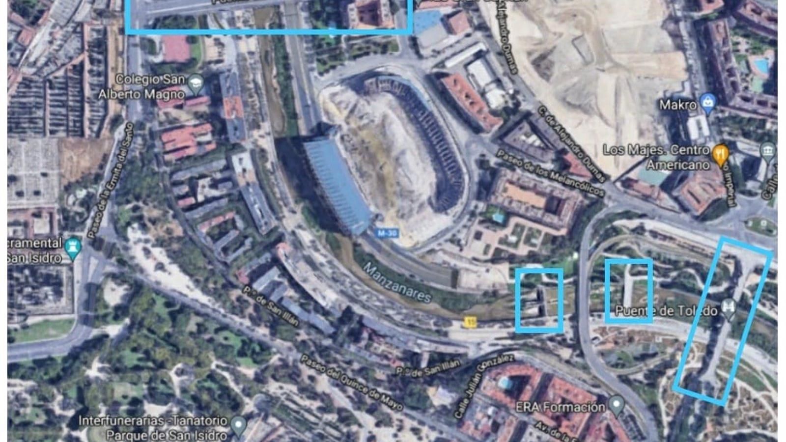 Carabanchel y Arganzuela mejorarán su conexión con una pasarela peatonal entre el Puente de Toledo y el de San Isidro