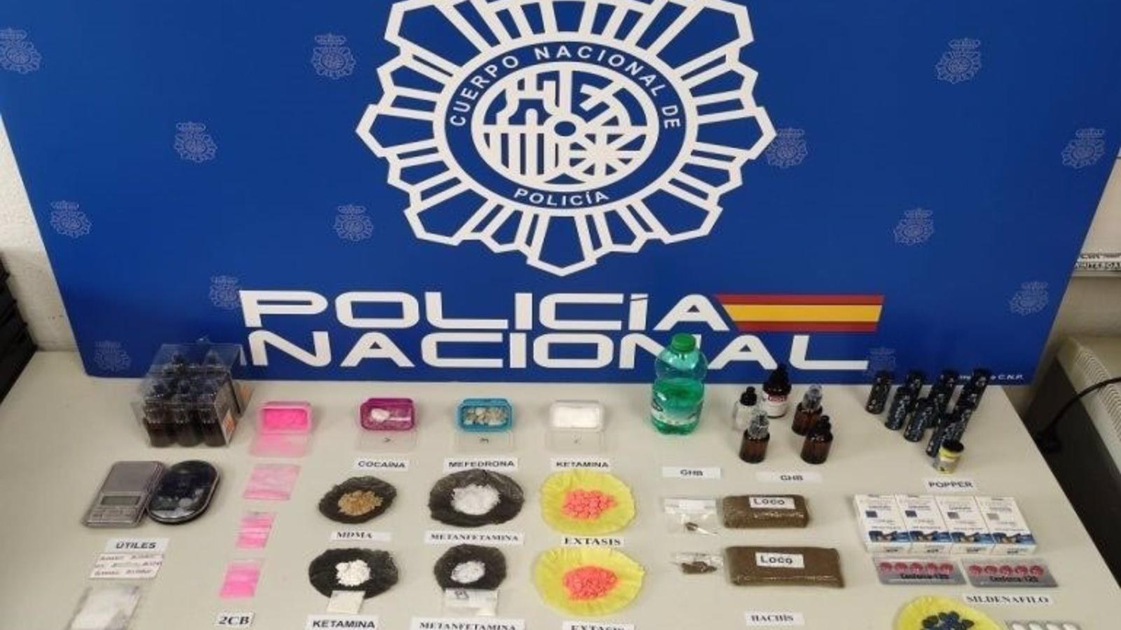 Tres detenidos y desmatelados tres puntos de venta de diferentes drogas en Chueca y Vallecas
