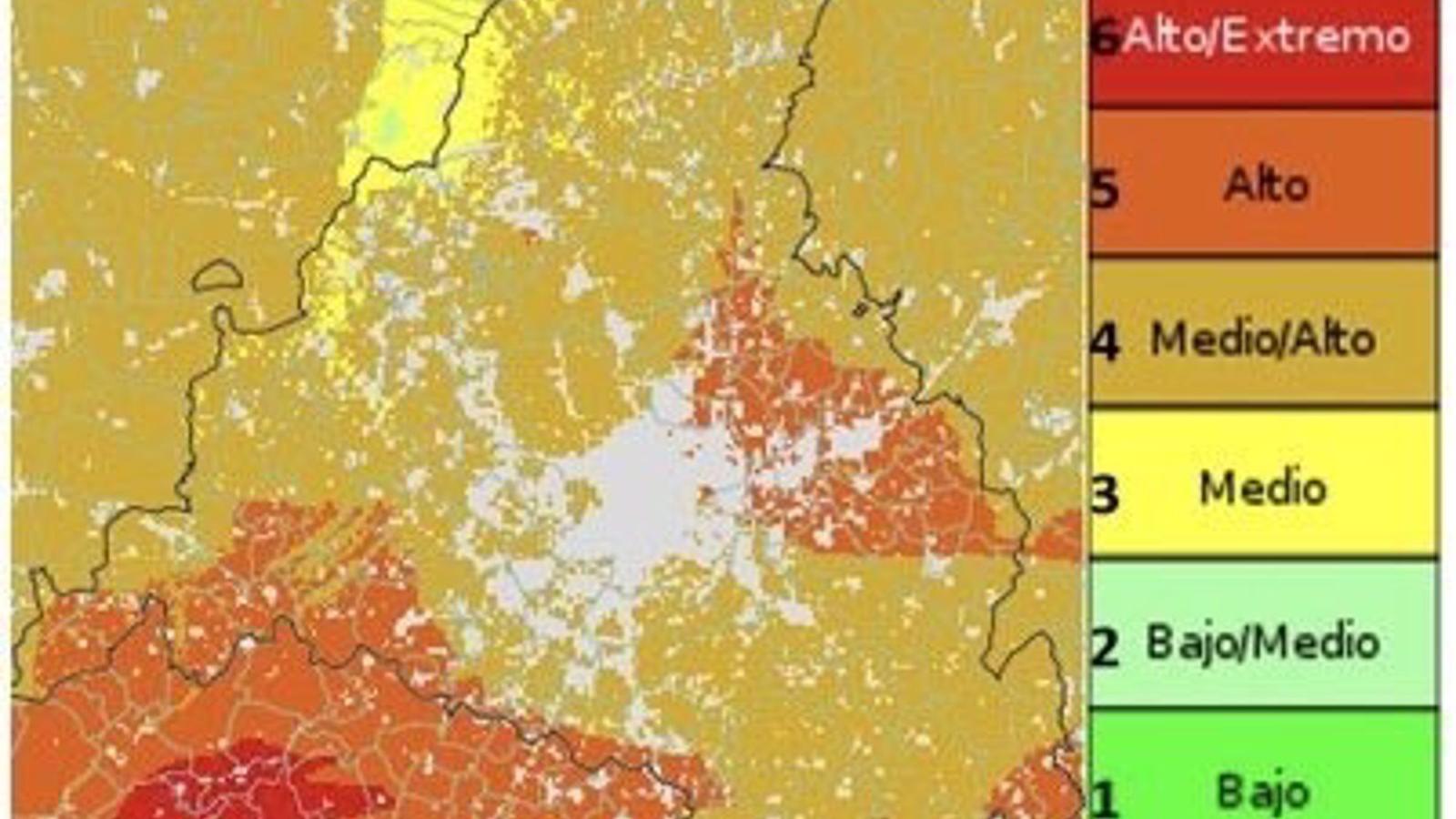 Emergencias 112 pide extremar las precauciones ante el riesgo de incendios forestales en la región