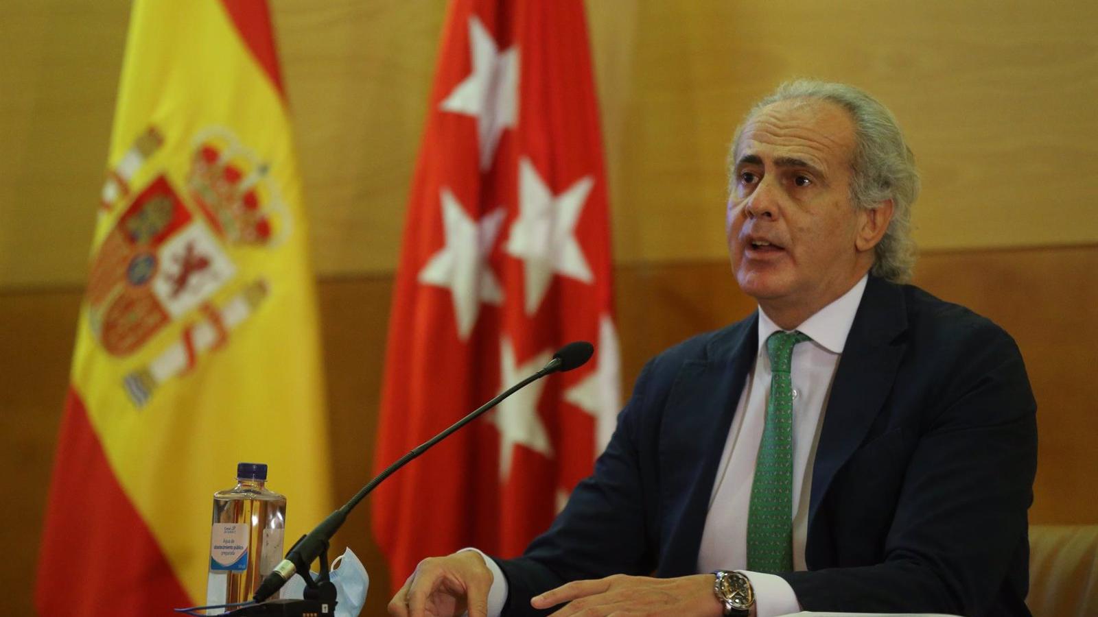 La incidencia acumulada llega a 750 en la Comunidad y Escudero habla de estabilización previa al descenso