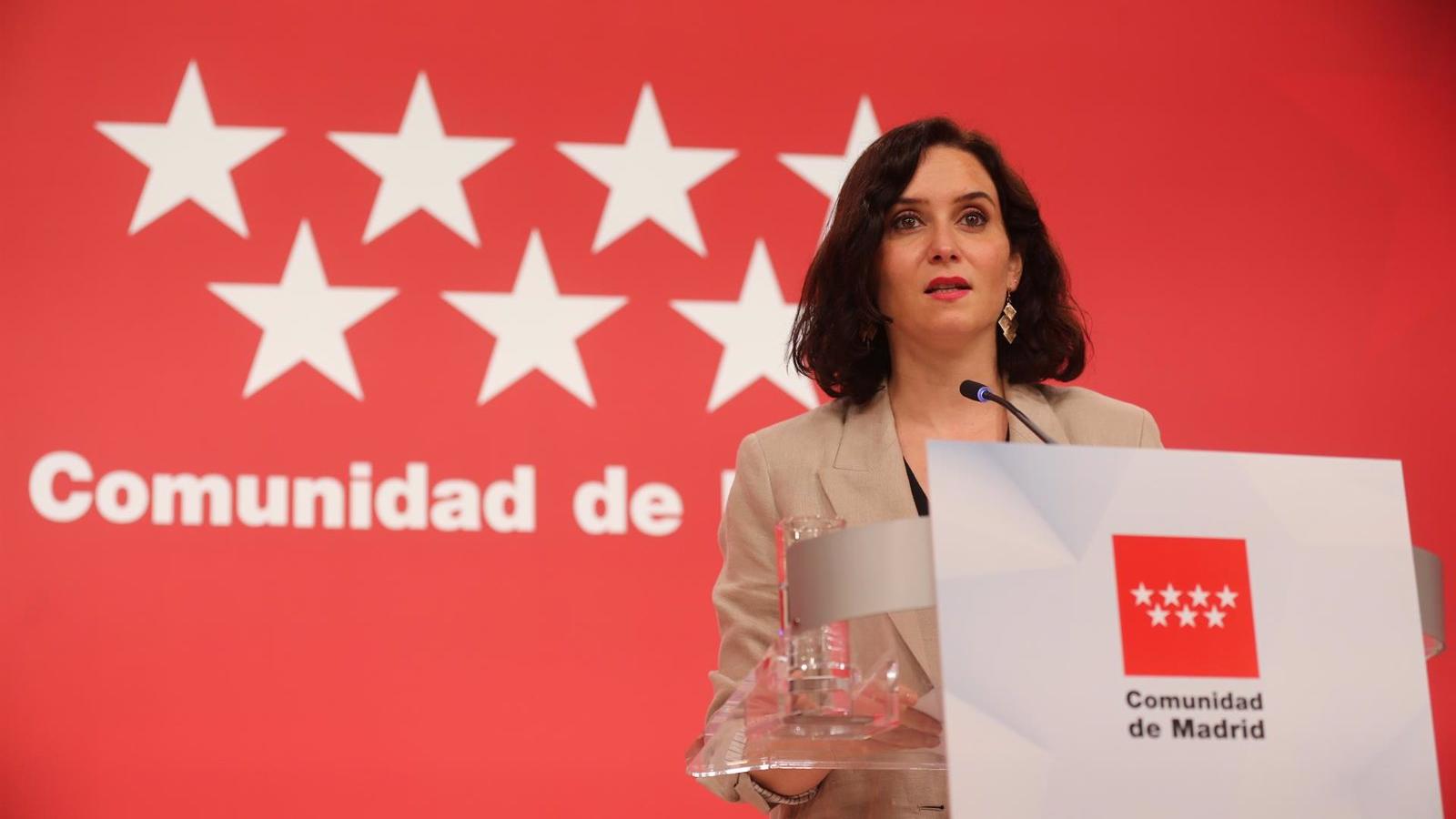 Díaz Ayuso acusa al Gobierno de Sánchez de querer convertir el reparto de fondos "en una forma de gestionar intereses partidistas"