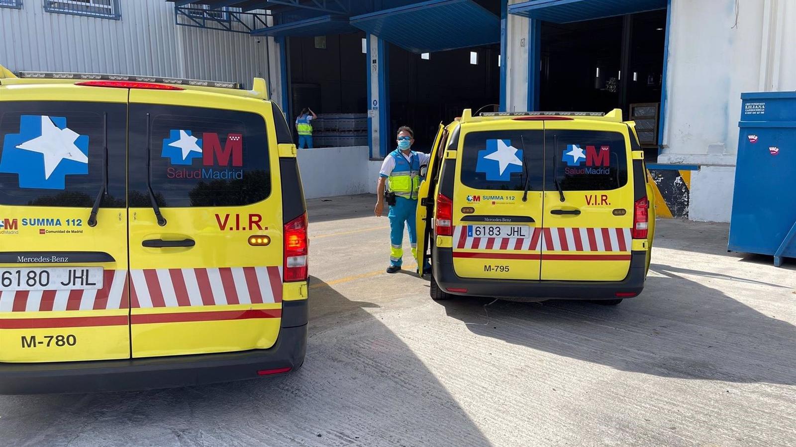 Herido muy grave un motorista de 28 años tras chocar con un coche en Humanes