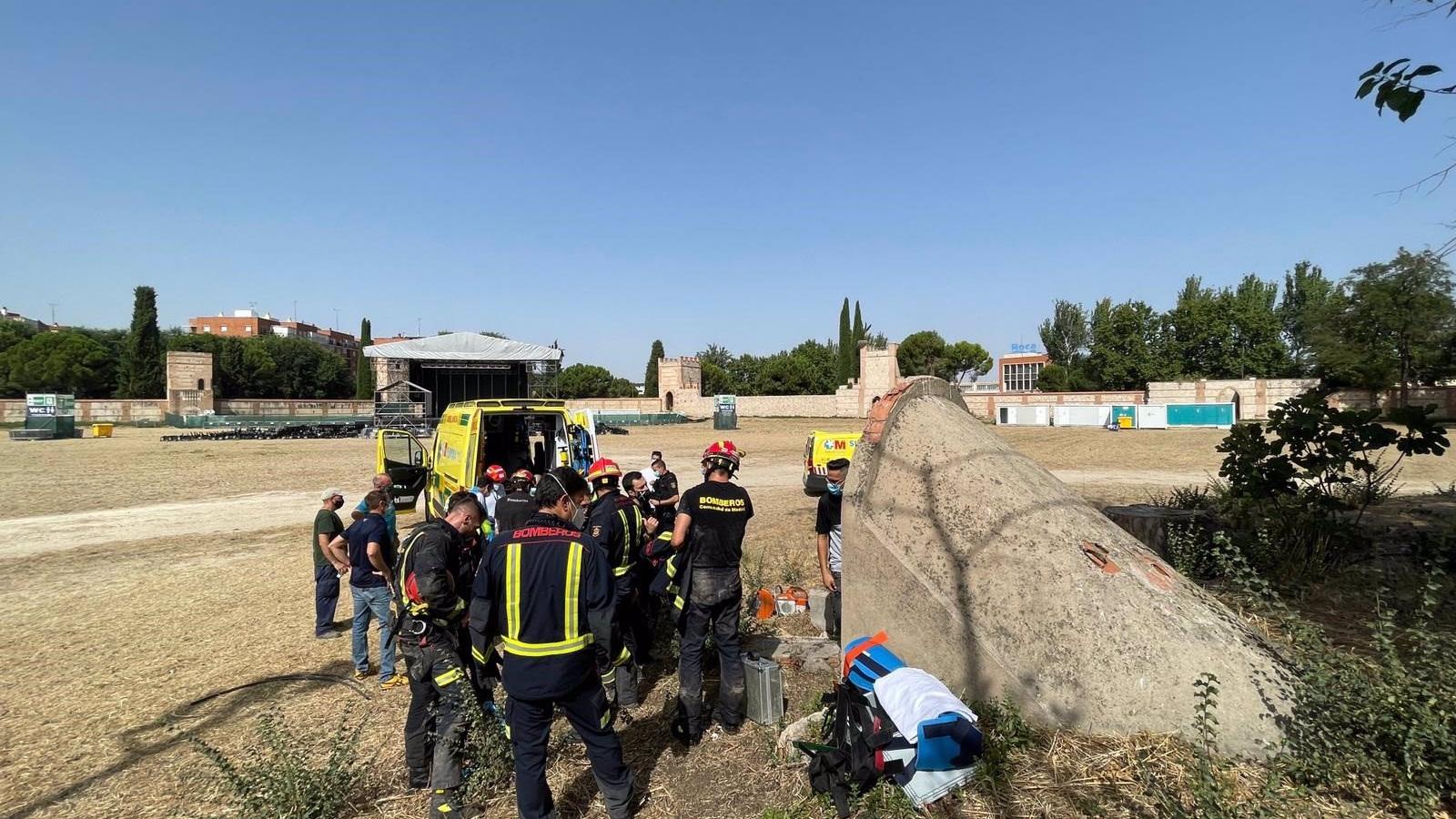 Trasladado a la Princesa un hombre de 56 años que cayó a un pozo de siete metros en un accidente laboral en Alcalá