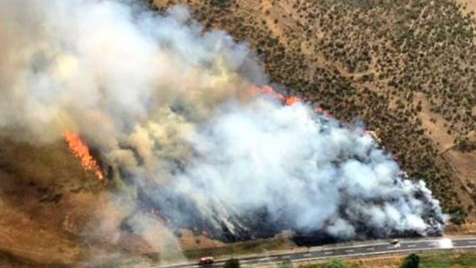 Díaz Ayuso muestra su apoyo a Castilla y León por los incendios