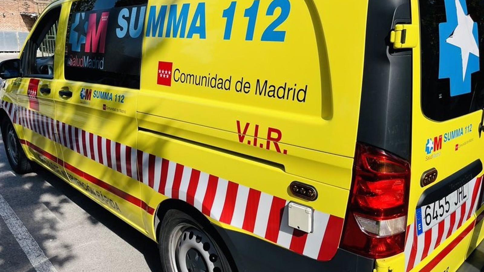 Herido un obrero al caerse de cabeza desde un primer piso de un edificio en construcción en Alcobendas