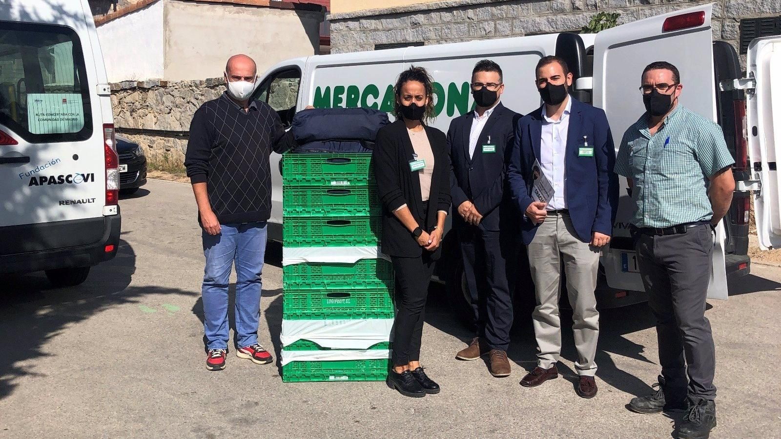 Mercadona donará diariamente productos a la fundación Apascovi de Collado Villalba