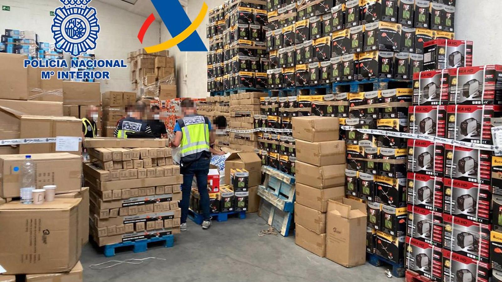 Detenido un hombre que ganó 335.000€ en dos años comercializando productos falsos