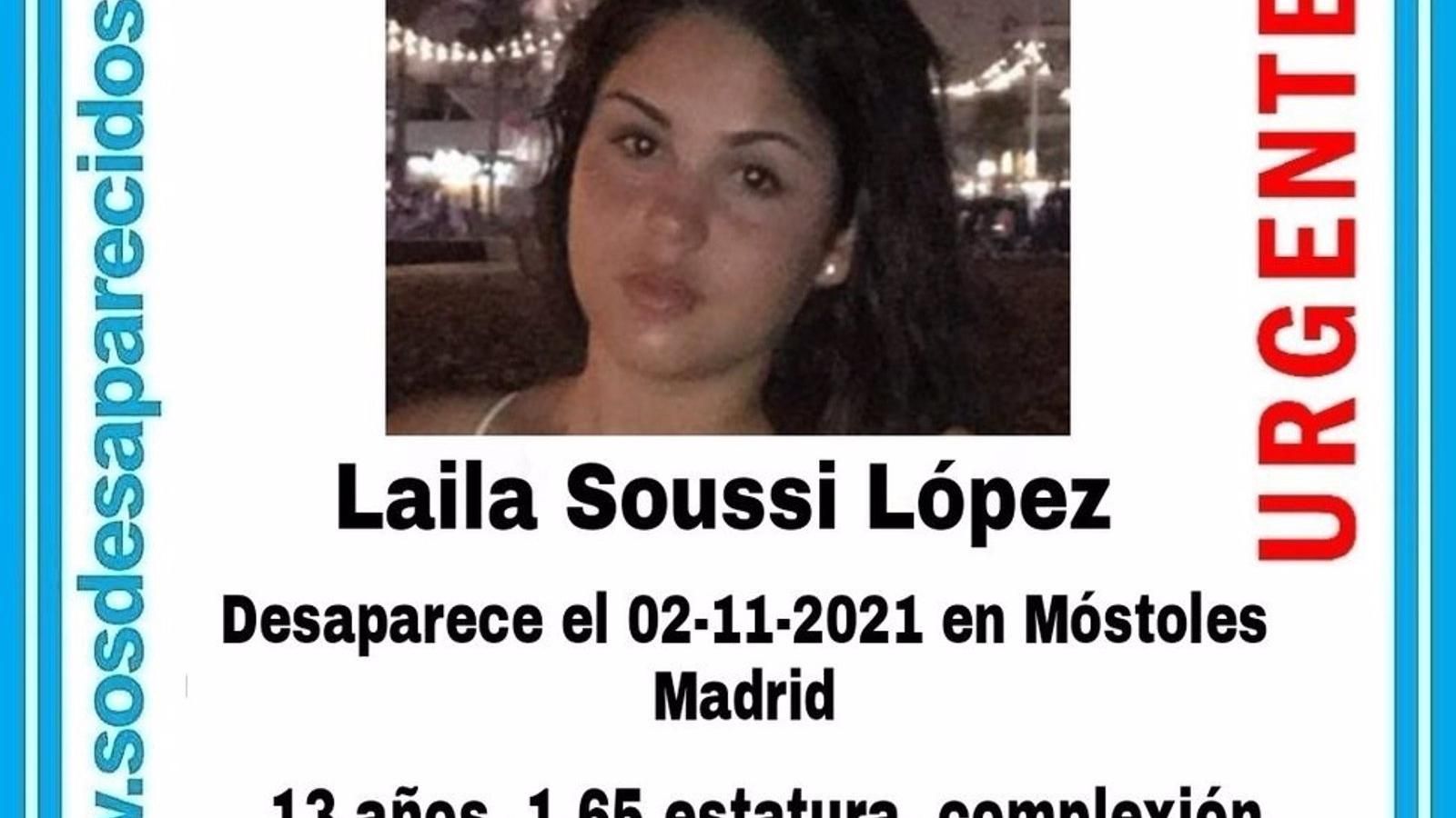 Desaparecida desde el martes una niña mostoleña de 13 años