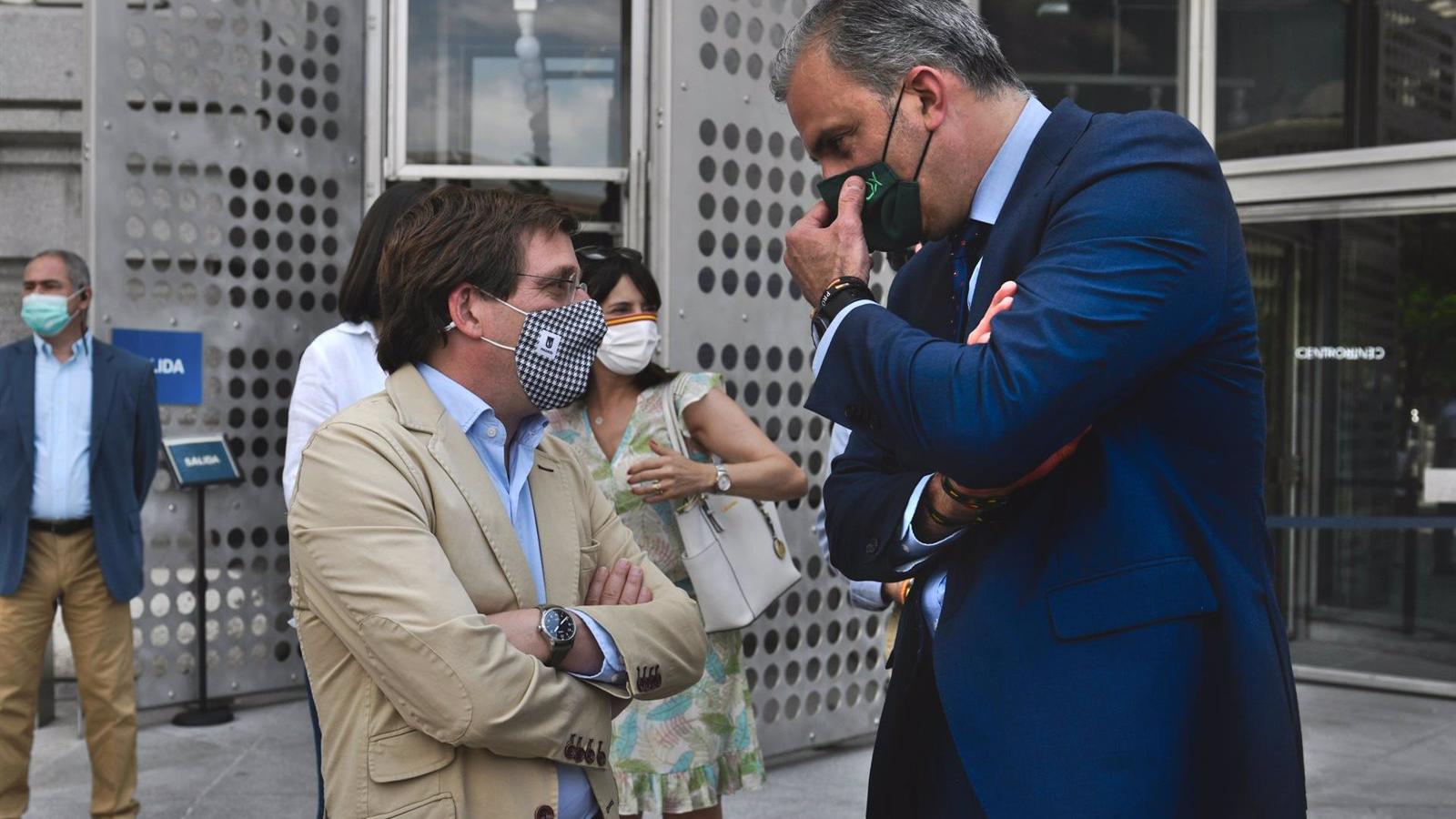 Ortega Smith afirma que los madrileños nunca entenderían que Vox fuera "colaborador" con quienes les traicionan