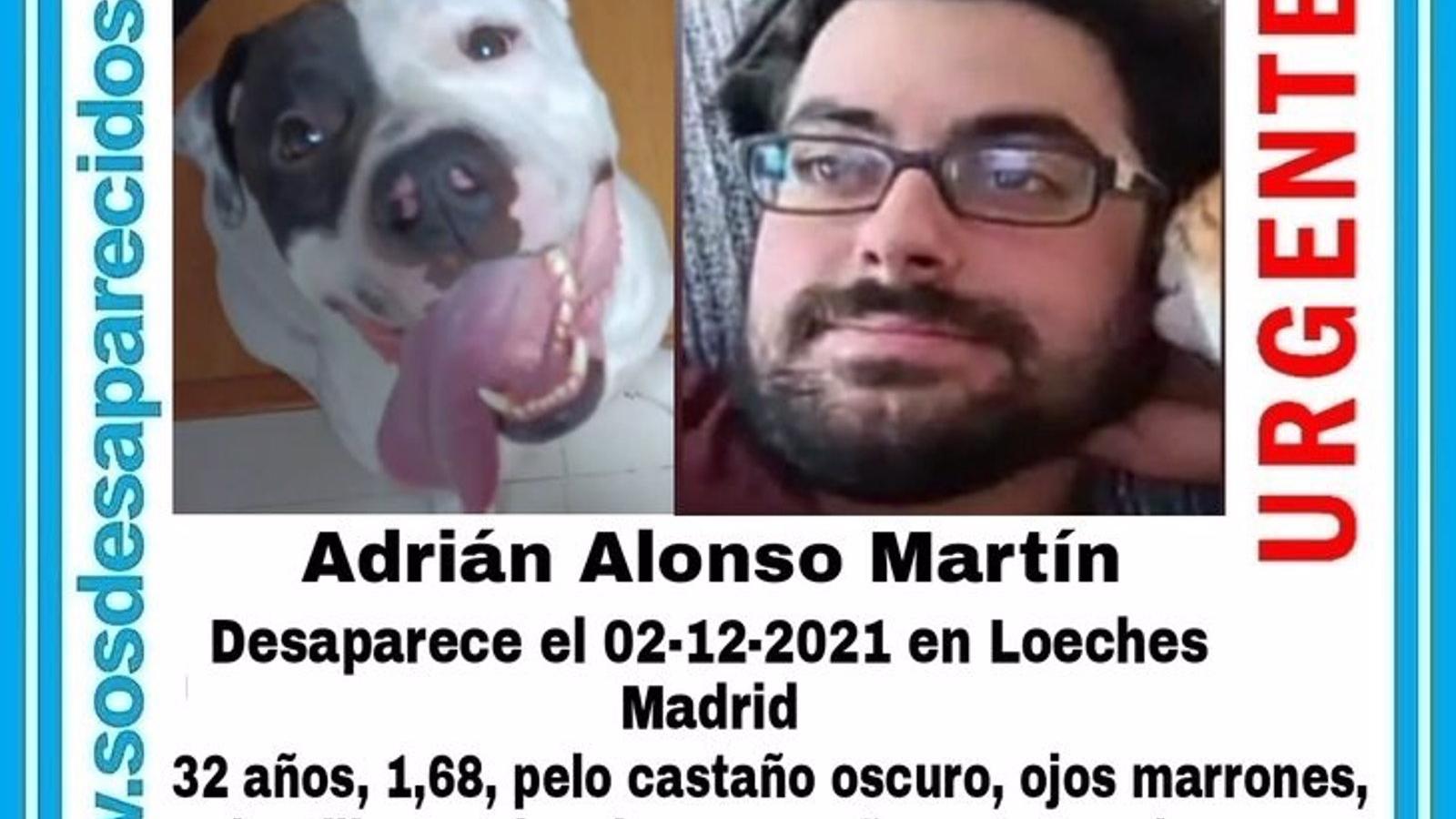 Desaparecido un joven de 32 años de Loeches al salir del trabajo en Torrejón