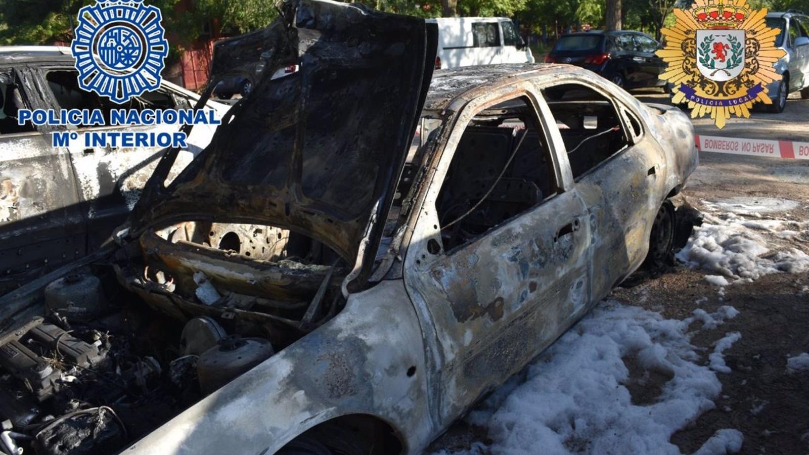 Detenido acusado de incendiar 15 coches en Coslada