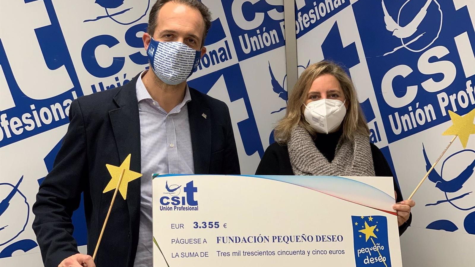 CSIT dona más de 3.000 euros a la Fundación Pequeño Deseo para ayudar a los niños con enfermedades crónicas