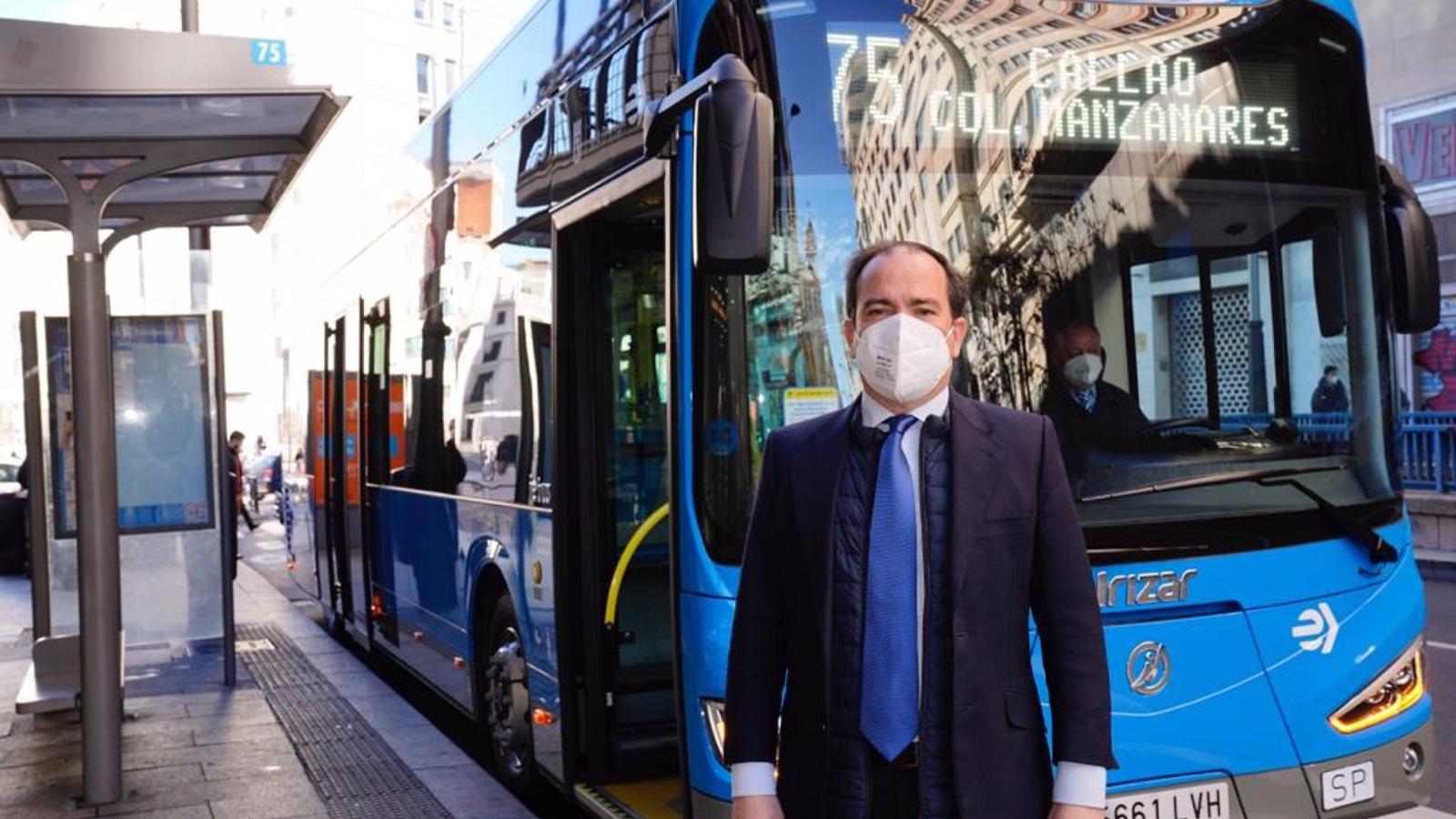 La línea 75 de autobús se suma a la red 100% eléctrica de la EMT