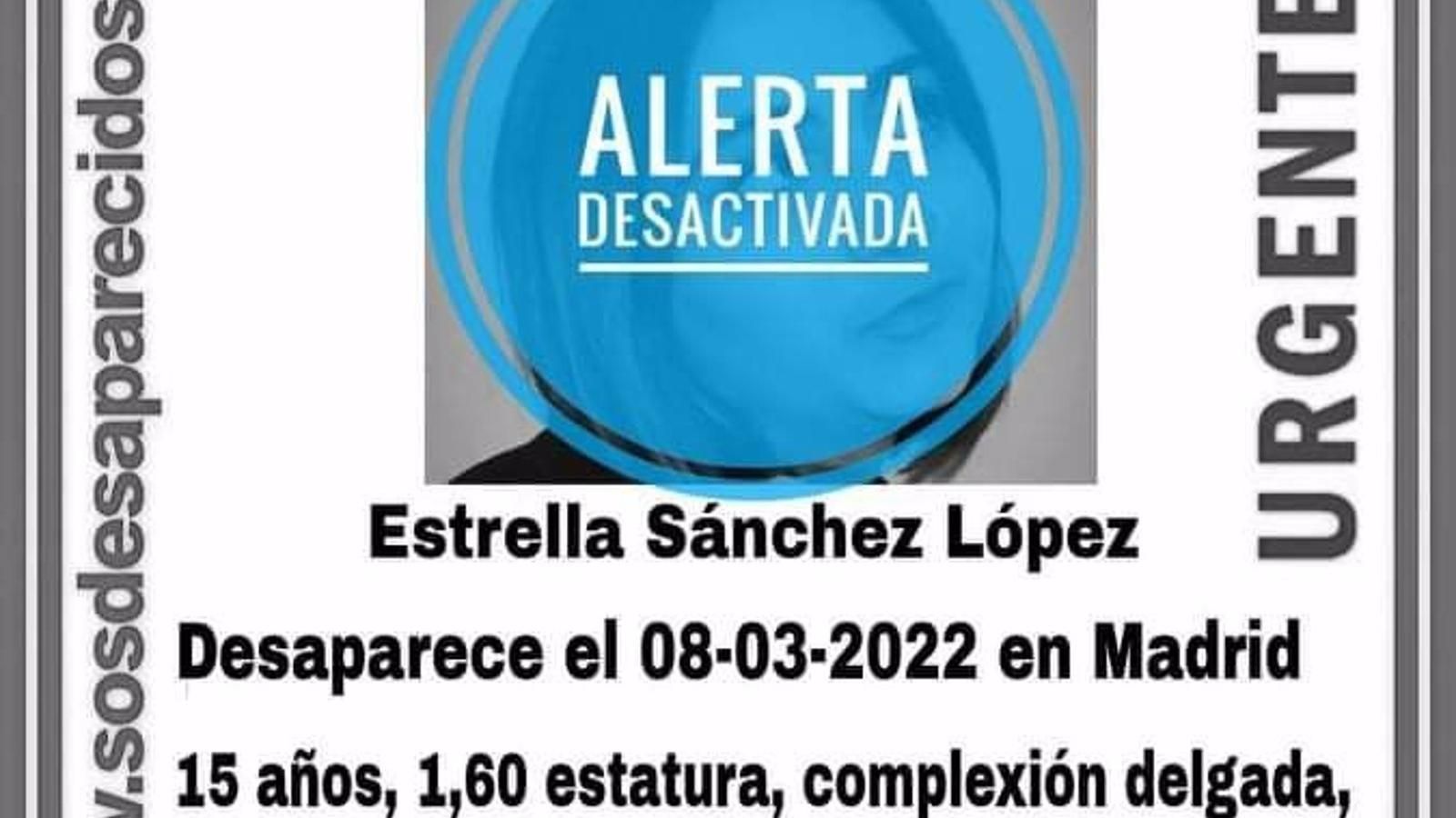 Localizan en buen estado a la chica de 15 años y otra de 18 desaparecidas este semana en Madrid y Villalba