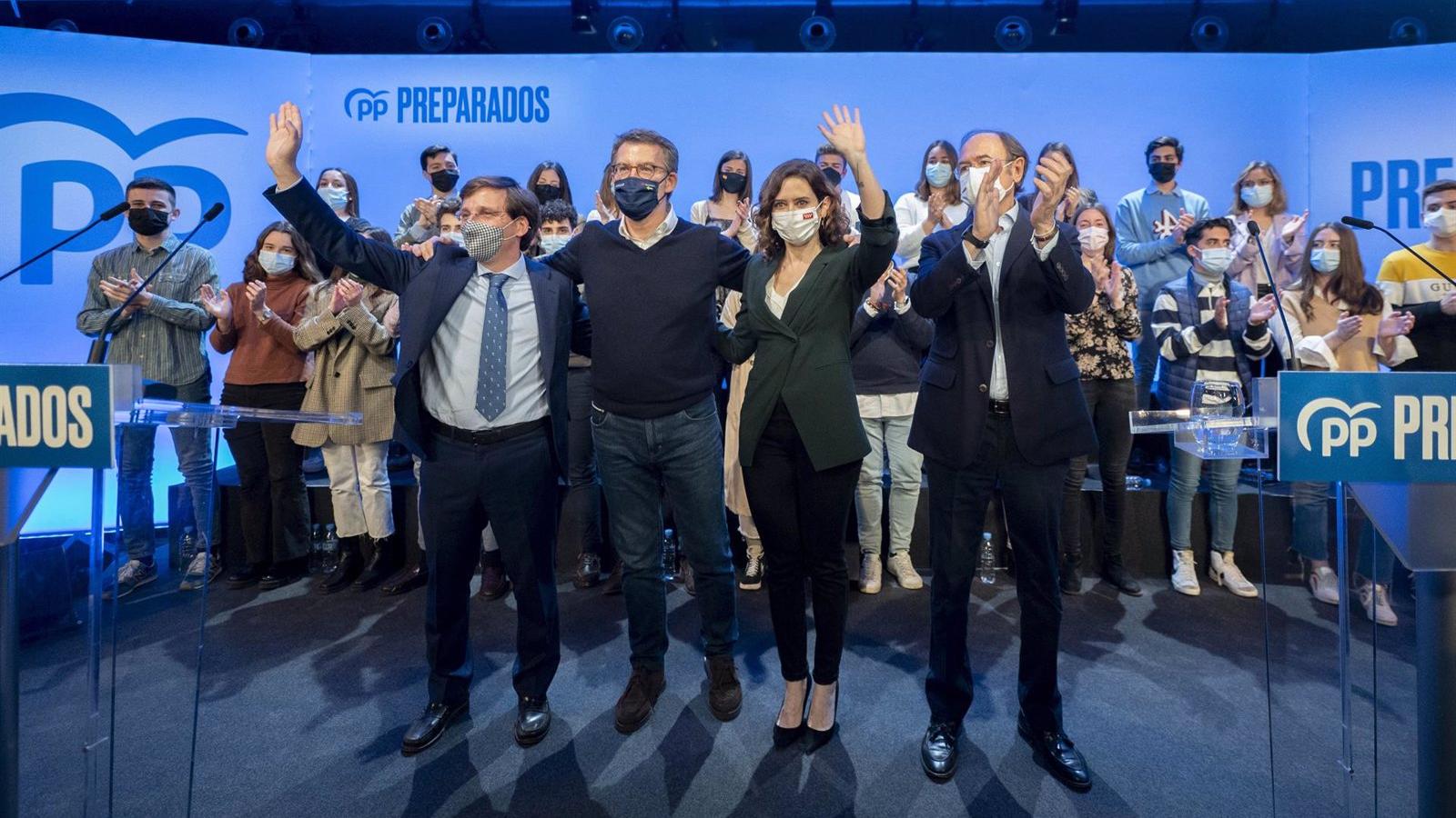 Ayuso y Feijóo, en sintonía y con elogios mutuos, muestran unidad en Madrid