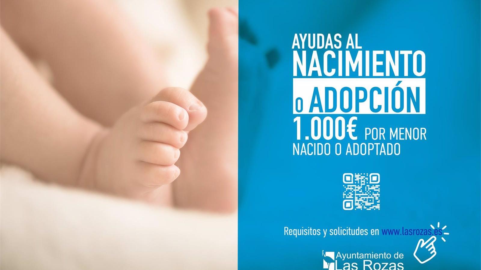 Las familias de Las Rozas recibirán 1.000 euros de ayuda por cada hijo nacido o menor adoptado a lo largo de este año