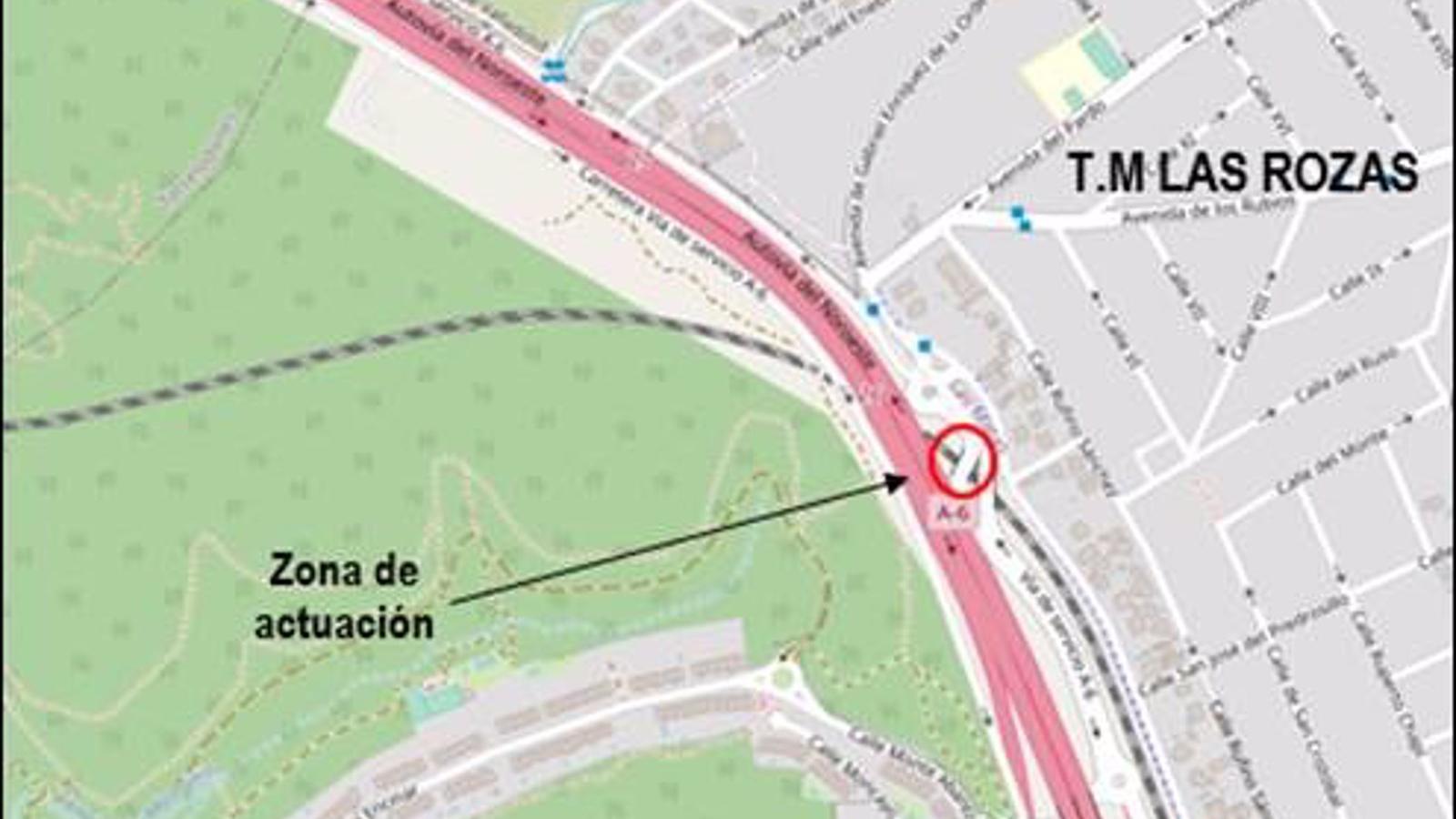 Formalizado por 169 millones el contrato de la reparación de un puente sobre el ferrocarril en la vía de servicio de la A-6 en Las Rozas