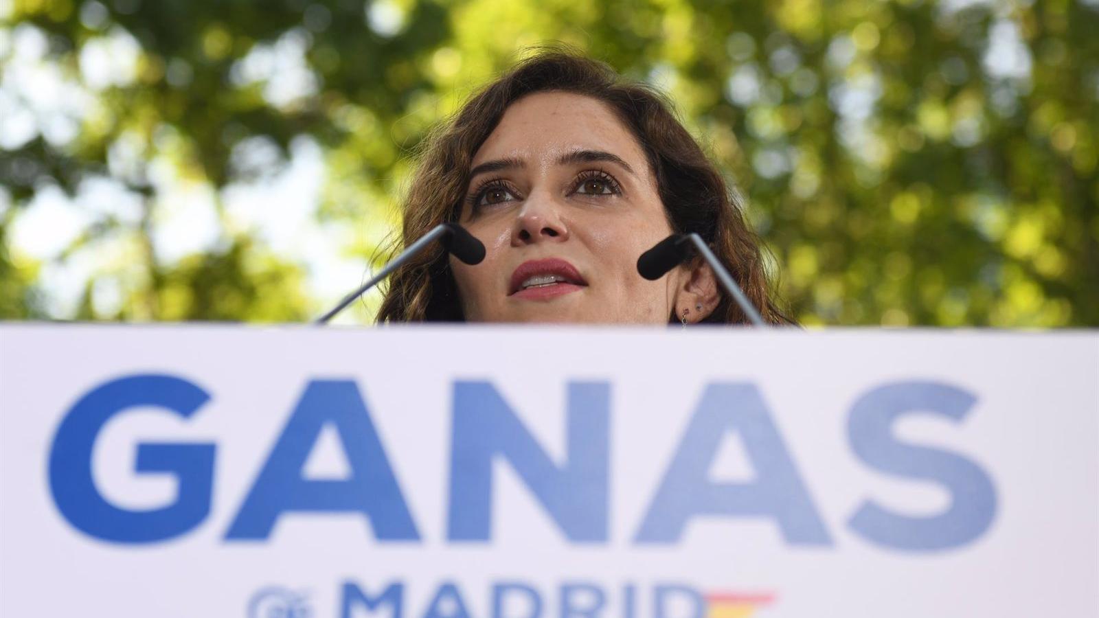 Díaz Ayuso cree que la izquierda mostrará "su peor cara" debatiendo sobre drogas