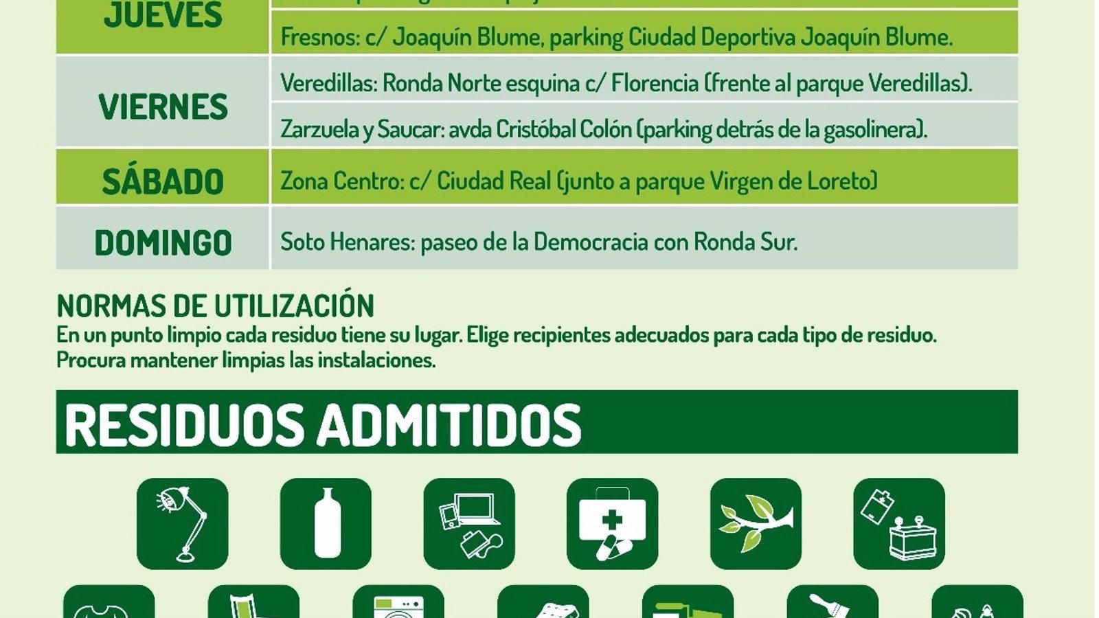 Torrejón lleva el Punto Limpio de residuos a los barrios de la ciudad