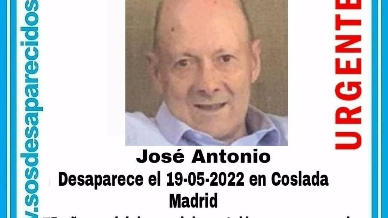Buscan a un hombre de 75 años desaparecido en Coslada que necesita medicación