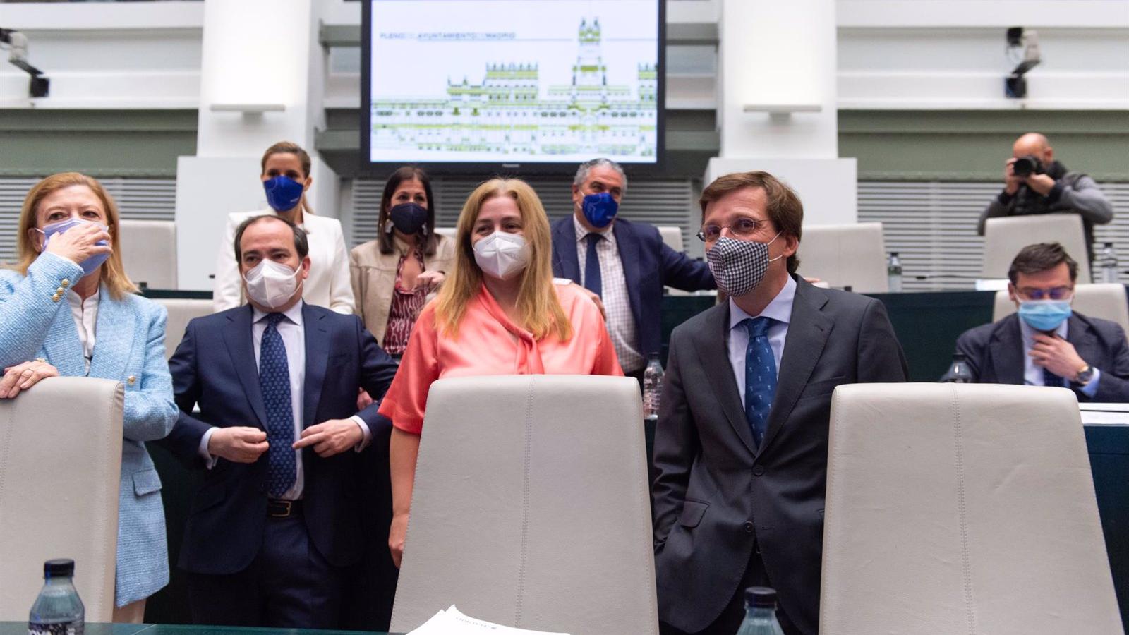 Almeida, Inmaculada Sanz, Carabante, Levy y Borja Fanjul, ediles de Cibeles que formarán parte del PP de Ayuso