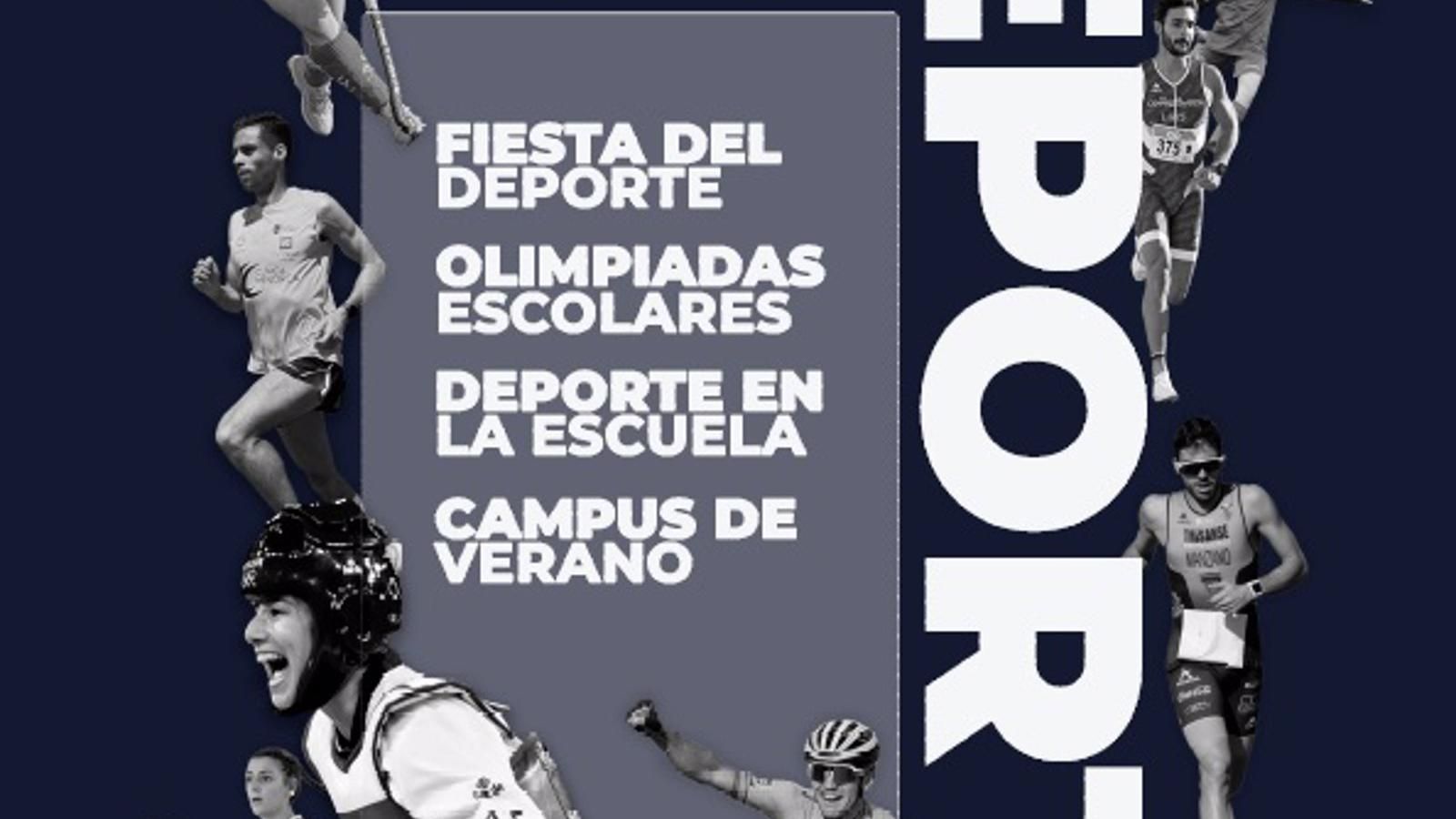 Olimpiadas escolares y atracciones acuáticas, propuestas para celebrar el mes de deporte en Sanse