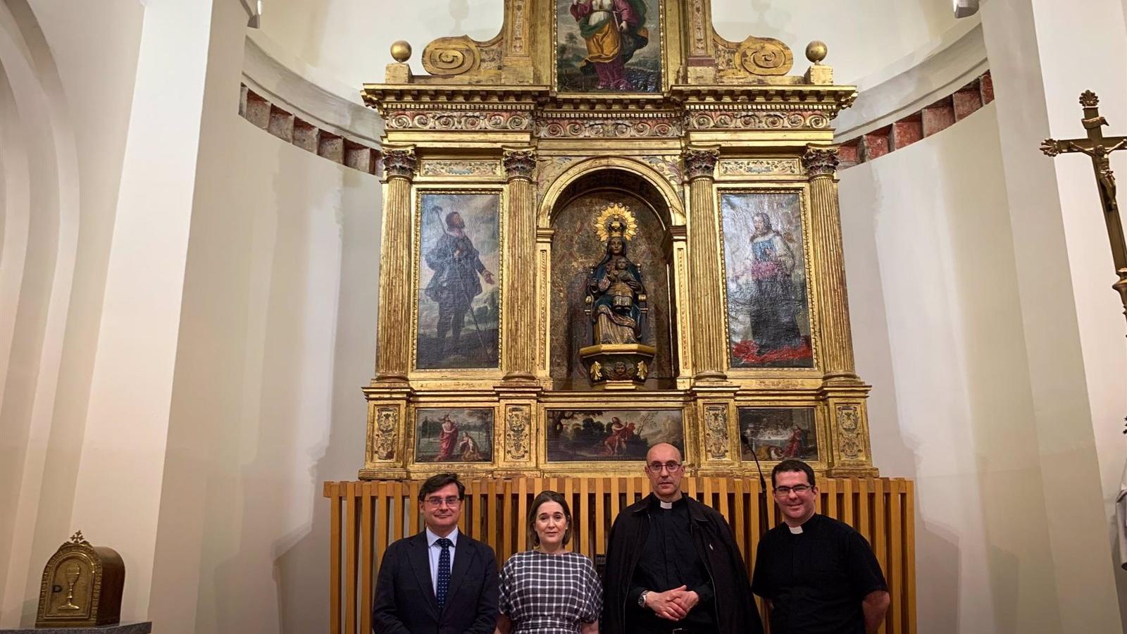 La Comunidad restaura las pinturas y el retablo de la Ermita de Santa María La Antigua de Carabanchel