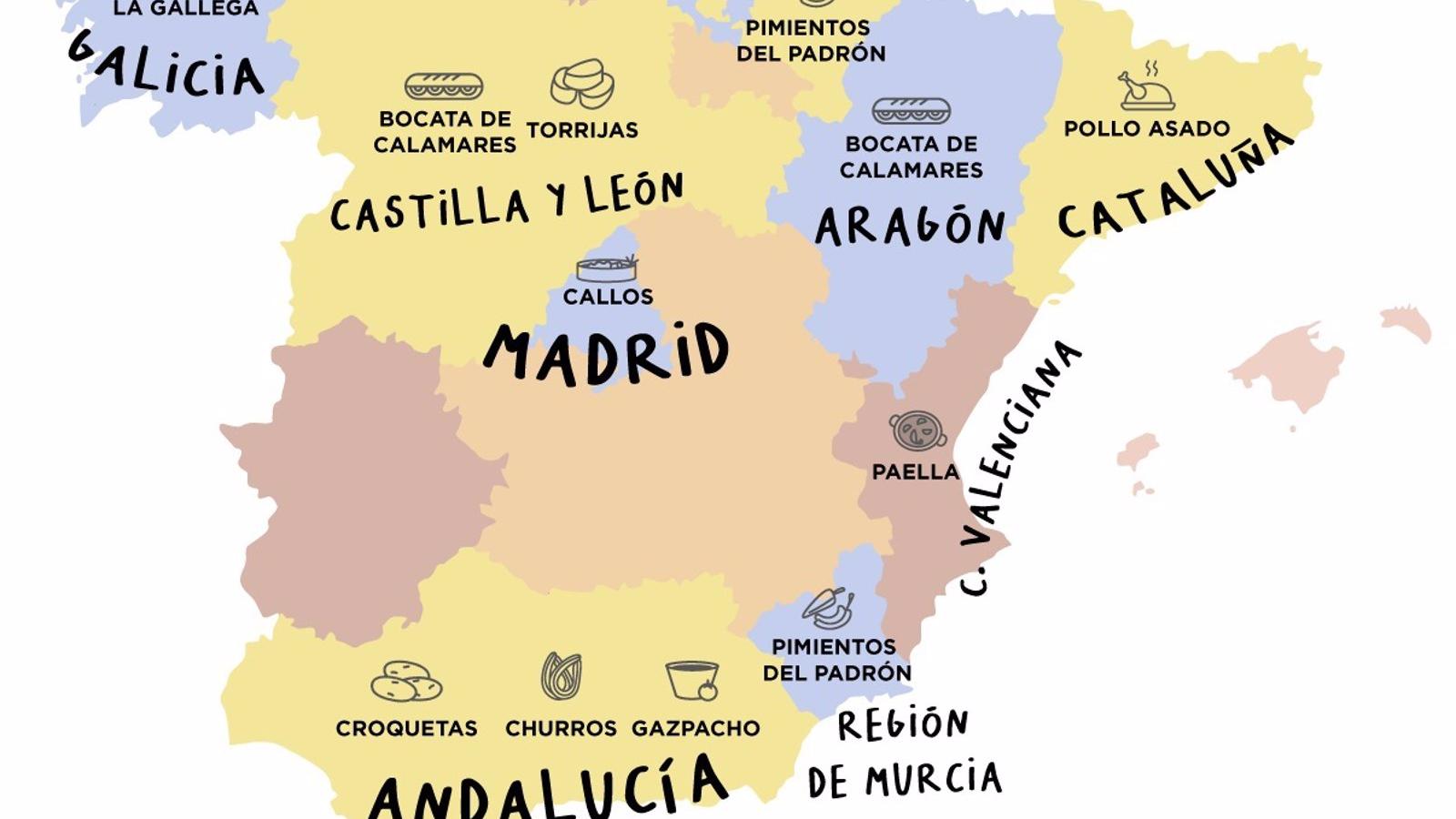Callos, torrijas, cachopo y gazpacho, los platos españoles más pedidos a domicilio en la Comunidad de Madrid