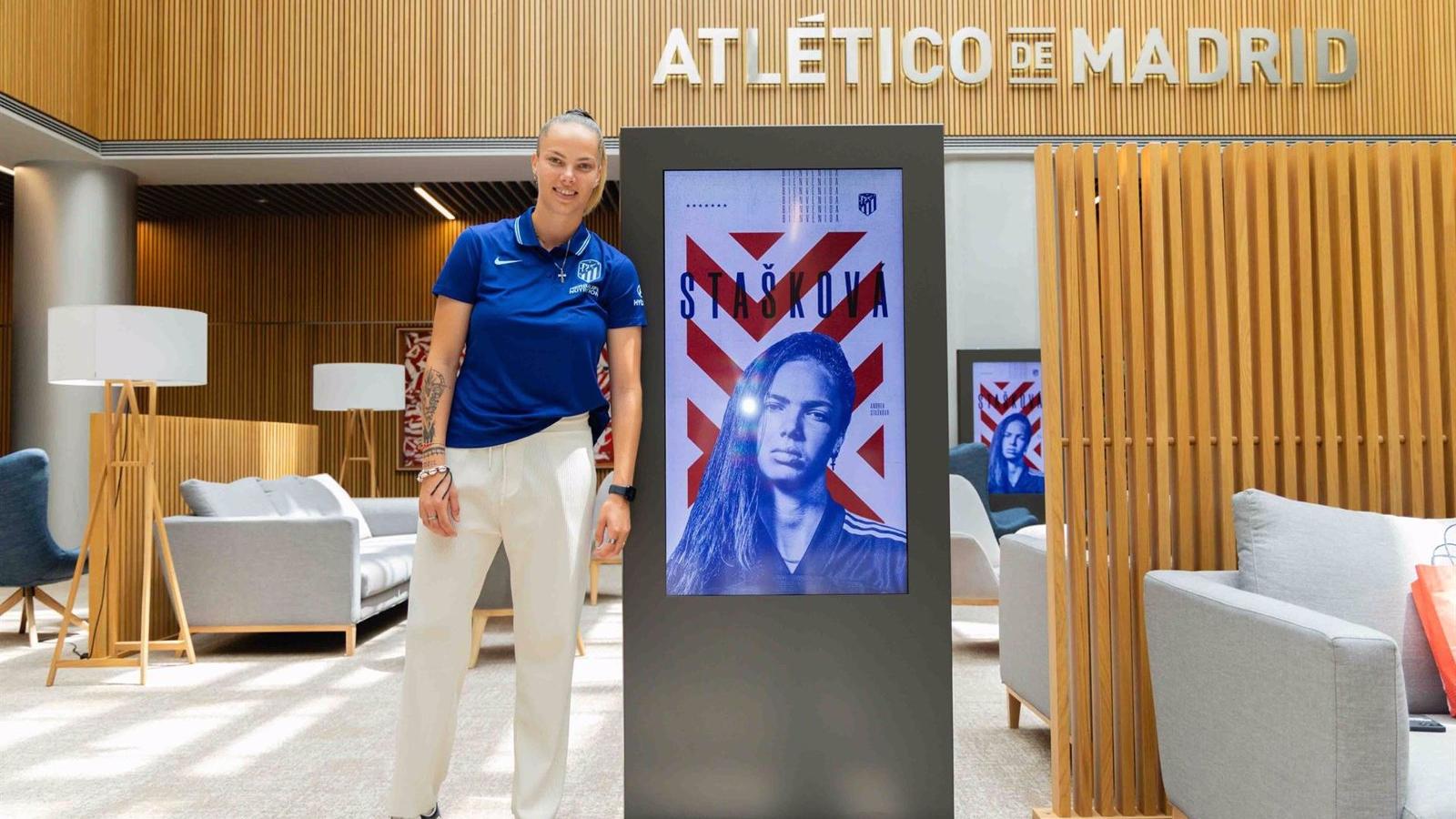 El Atlético de Madrid Femenino refuerza su delantera con la checa Andrea Staskova