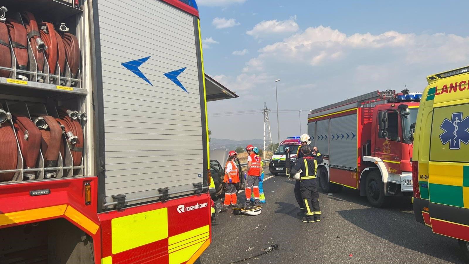 Mueren dos personas en un accidente de tráfico en San Lorenzo de El Escorial