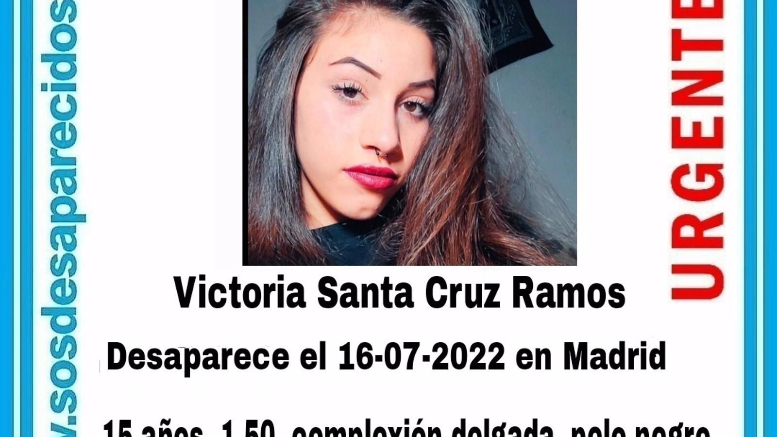  Buscan a una joven de 15 años desaparecida hace más de diez días en Madrid