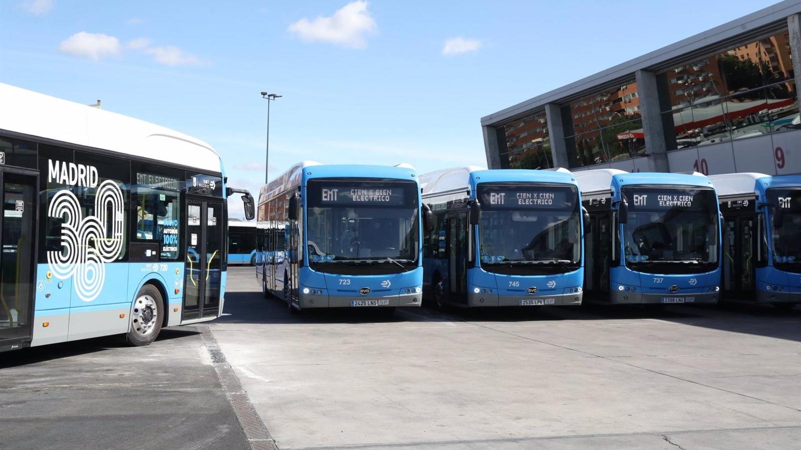 La EMT instalará un sistema automático de carga eléctrica inteligente en una veintena de autobuses