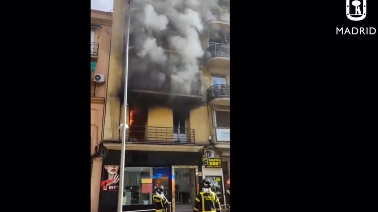  Extinguido un fuego sin heridos en una vivienda de Puente de Vallecas