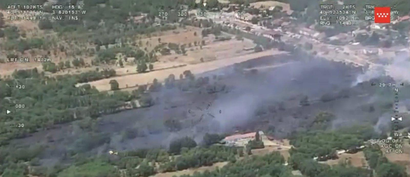  Controlado un fuego en Pinilla del Valle que ha quemado seis hectáreas