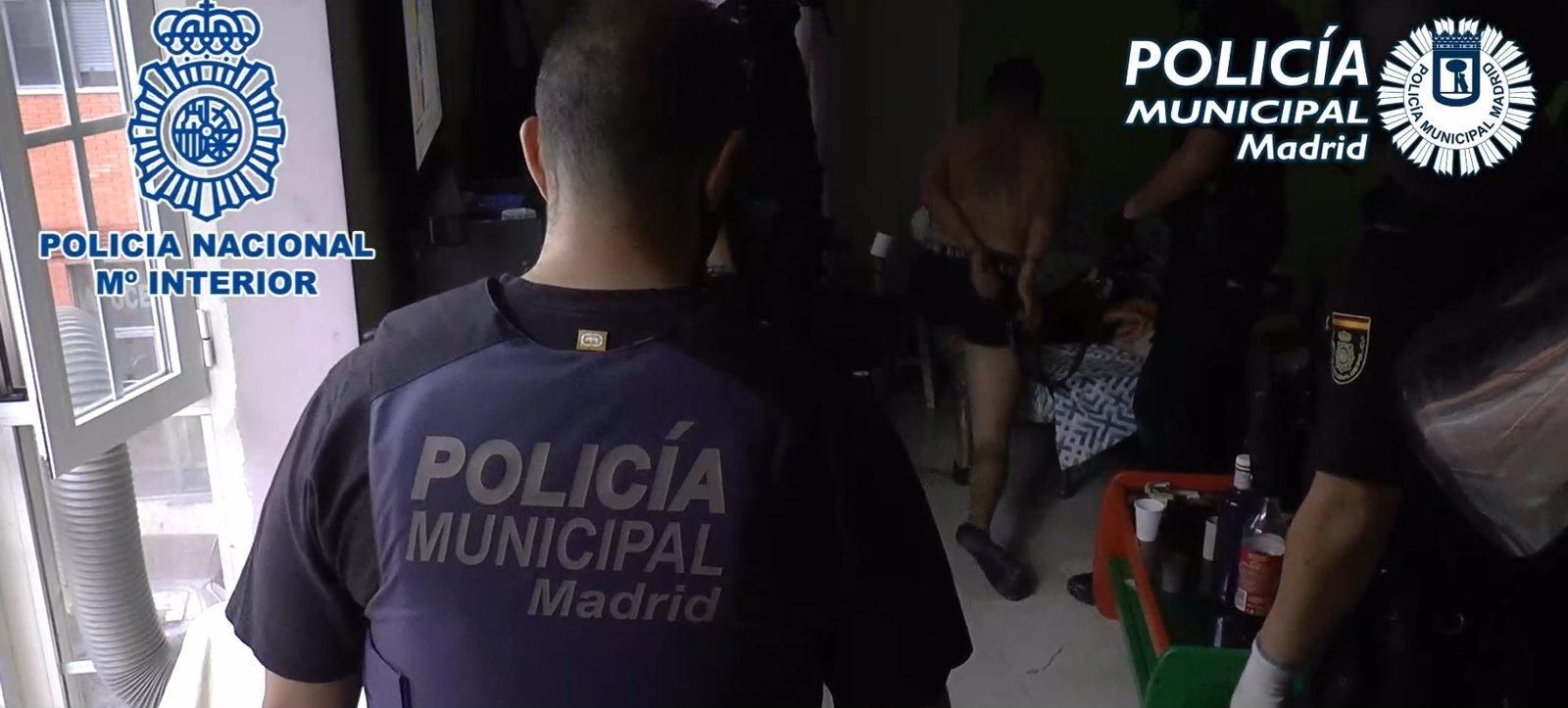 La Policía Municipal de Madrid ha intervenido desde 2020 en 256 narcopisos y narcochabolas, con más de mil detenidos