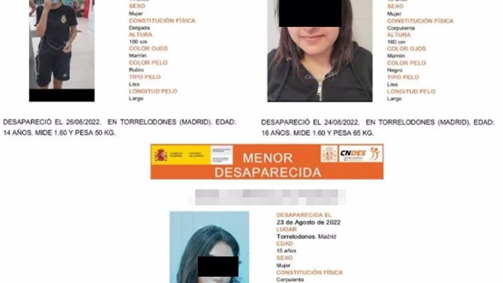 Las tres chicas desaparecidas en Torrelodones la semana pasada están localizadas y en perfecto estado de salud Las tres chicas desaparecidas en Torrelodones la semana pasada están localizadas y en perfecto estado de salud