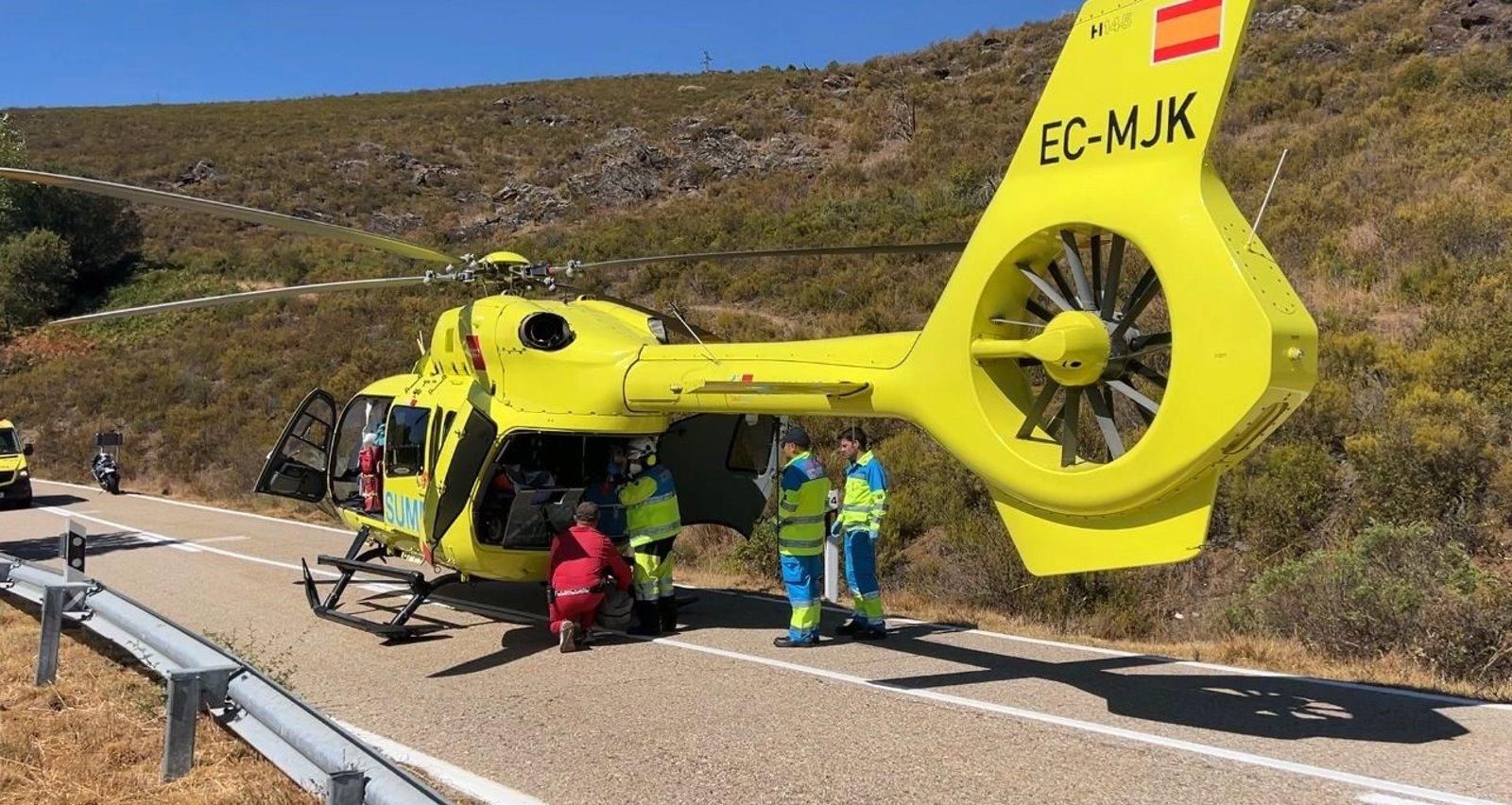 Herido grave un motero de 40 años tras chocar con una furgoneta en Ciempozuelos