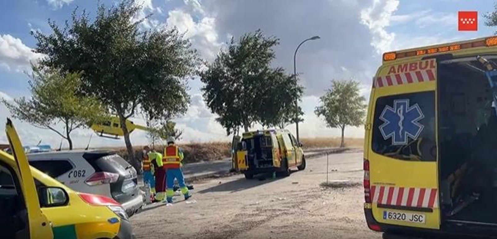  Muere un motorista tras perder el control y golpearse contra el suelo en Casarrubuelos