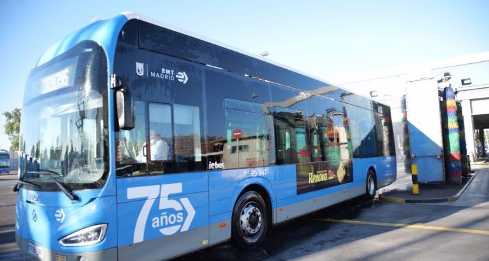 La EMT incorpora 206 nuevos autobuses 100% eléctricos, a los que se sumarán 100 más