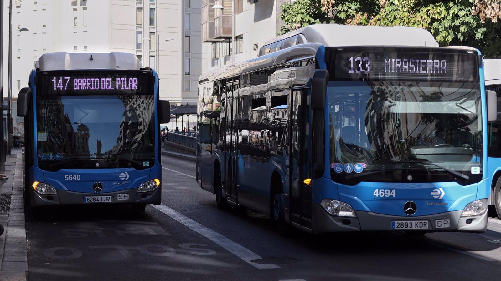 Los buses de la EMT volverán a ser gratis este lunes por ser una jornada "con alto nivel de tráfico"