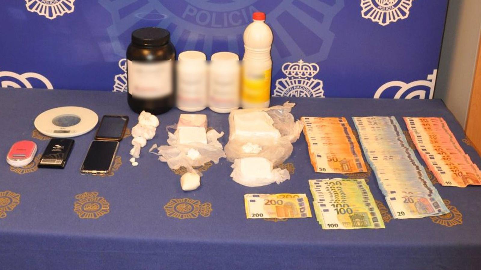 Detenido un hombre en Fuenlabrada con 1,1 kilos cocaína de gran pureza en su casa