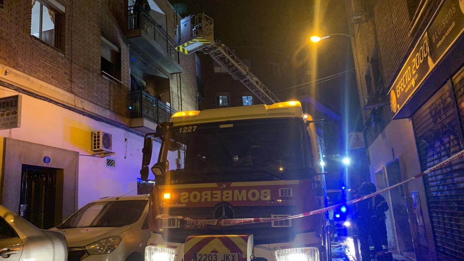 Extinguido un fuego sin heridos en una vivienda en Puente de Vallecas