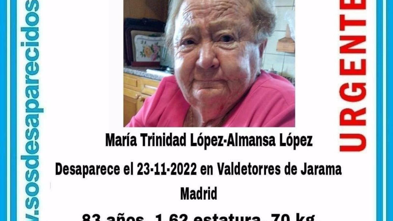 La Guardia Civil busca a una mujer de 83 años vecina de Valdetorres de Jarama desaparecida el martes