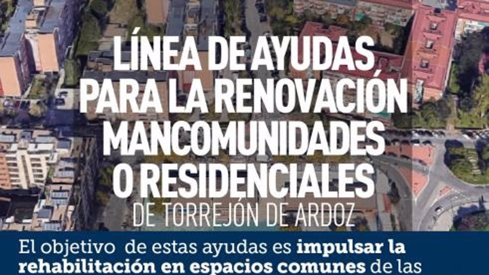 Torrejón crea una línea de ayudas para rehabilitar espacios comunes en mancomunidades y residenciales