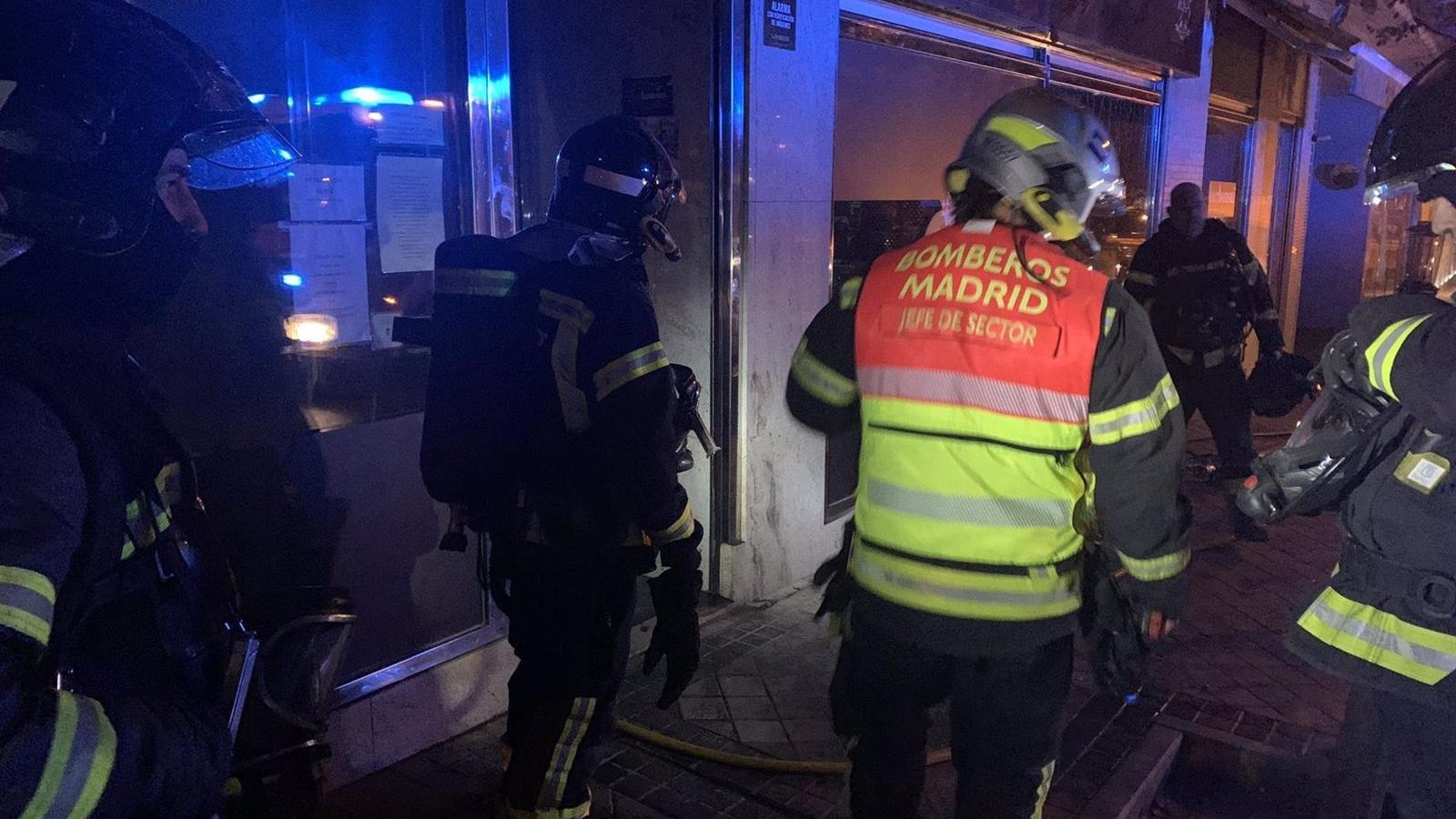 Extinguido un fuego sin heridos en un restaurante en Arganzuela