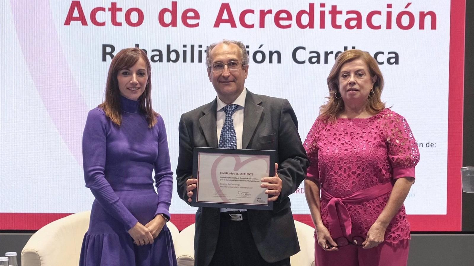La Unidad de Rehabilitación Cardiaca del Infanta Leonor obtiene la acreditación SEC-EXCELENTE